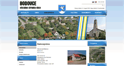 Desktop Screenshot of obecbodovce.sk